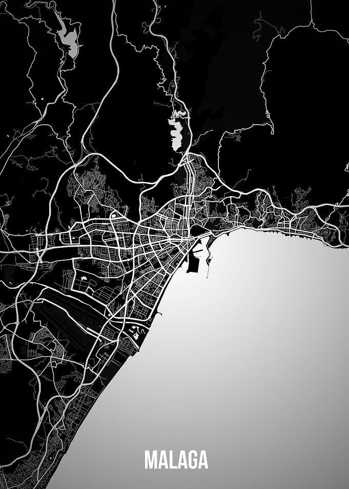 Malaga dark map