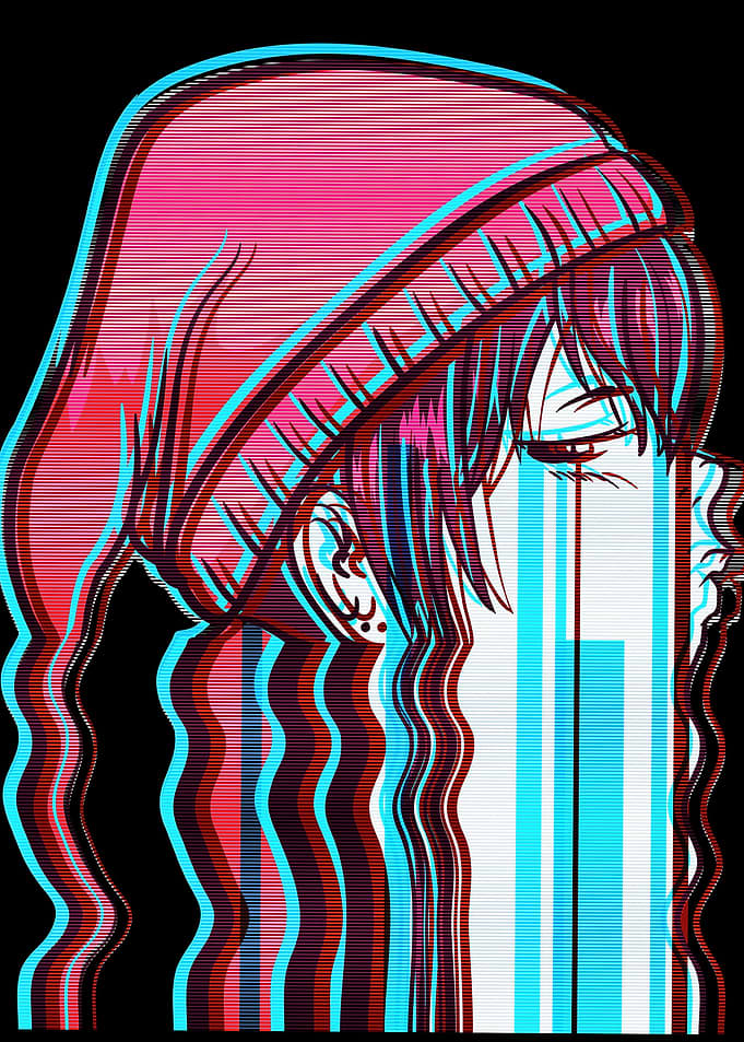 Anime Girl Vaporwave