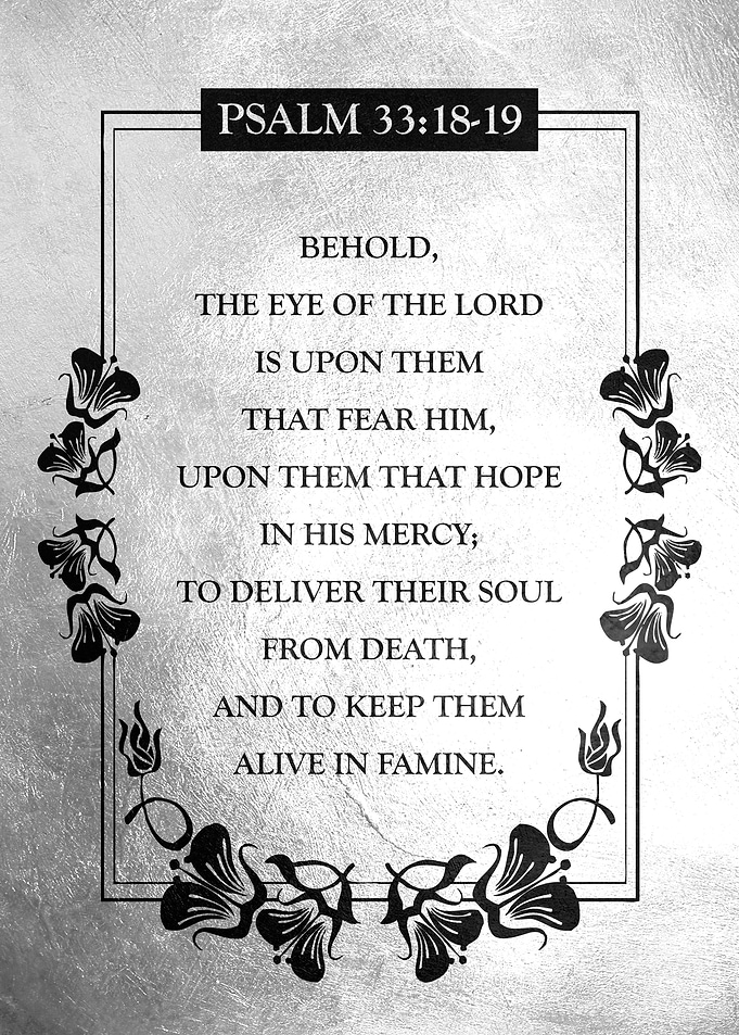 Psalm 33 18 19