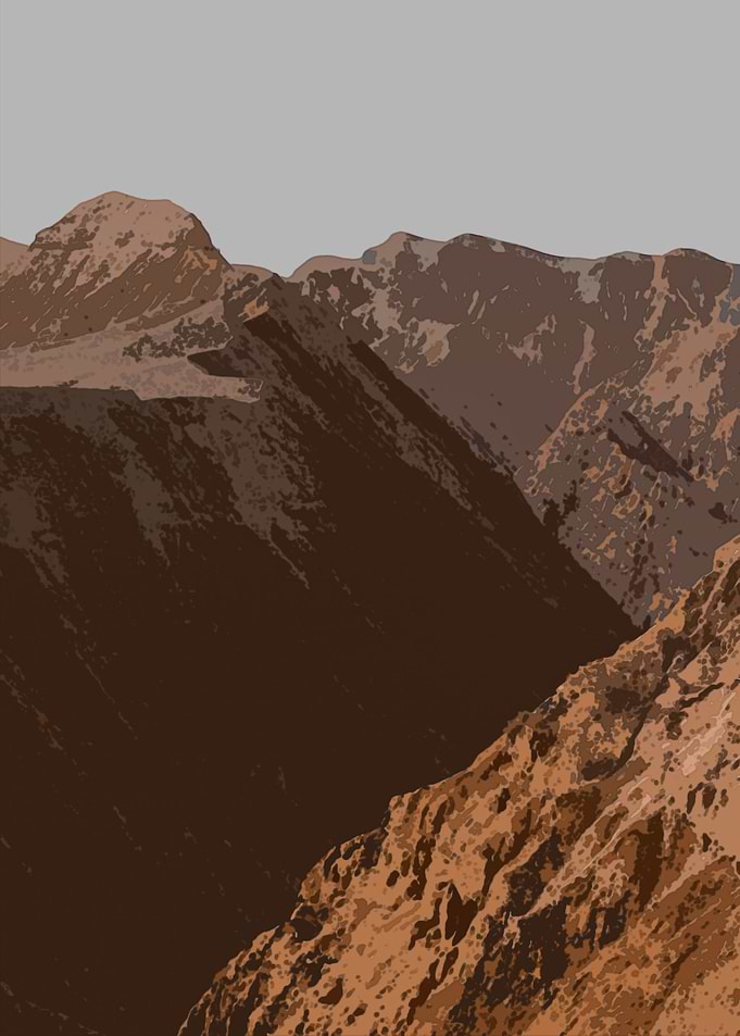 MOUNTAIN WATERCOLOR