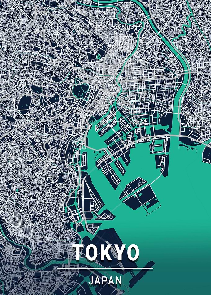 Tokyo Map Japan