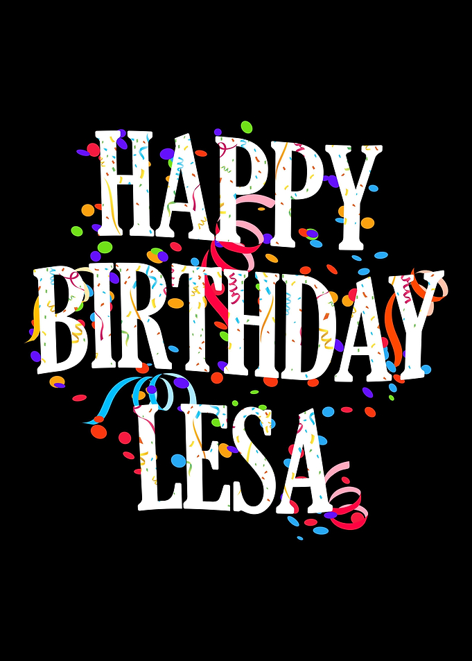 Happy Birthday Lesa