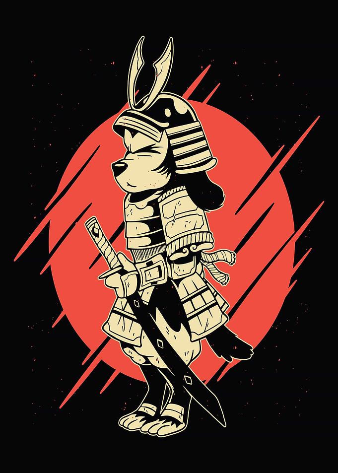 CUTE DOG SAMURAI
