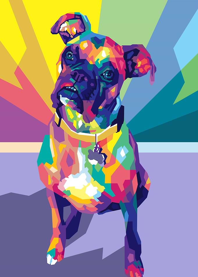 Dog Pet Popart