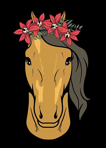 Horse Flower Floral