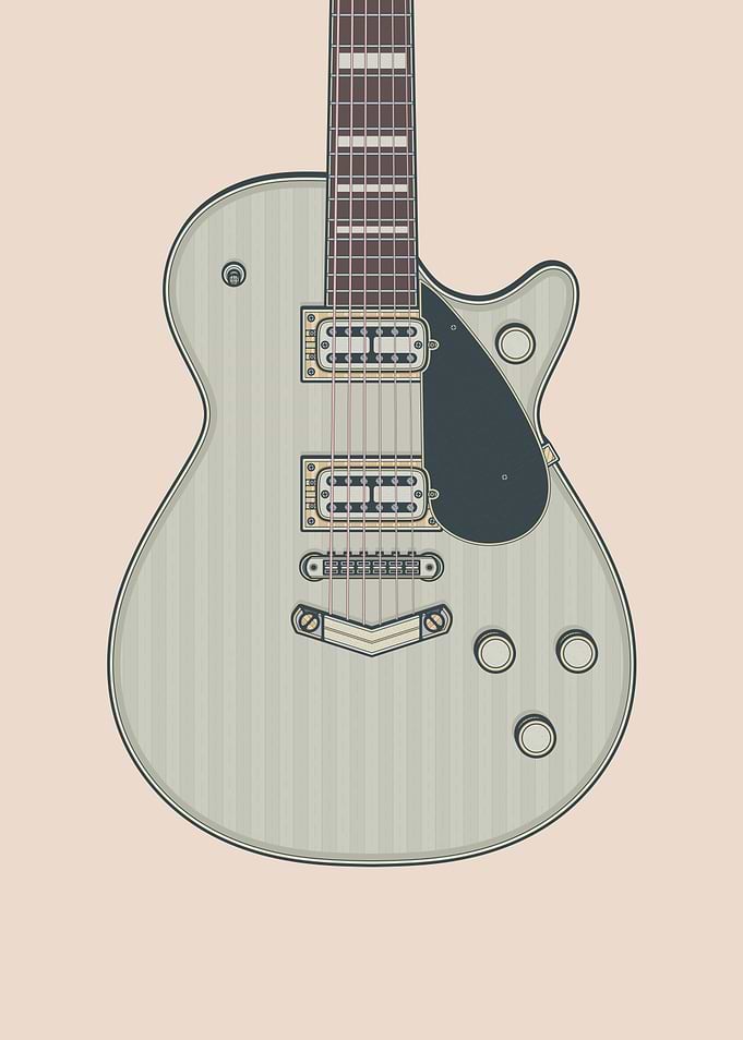 Silver Jet Guitar