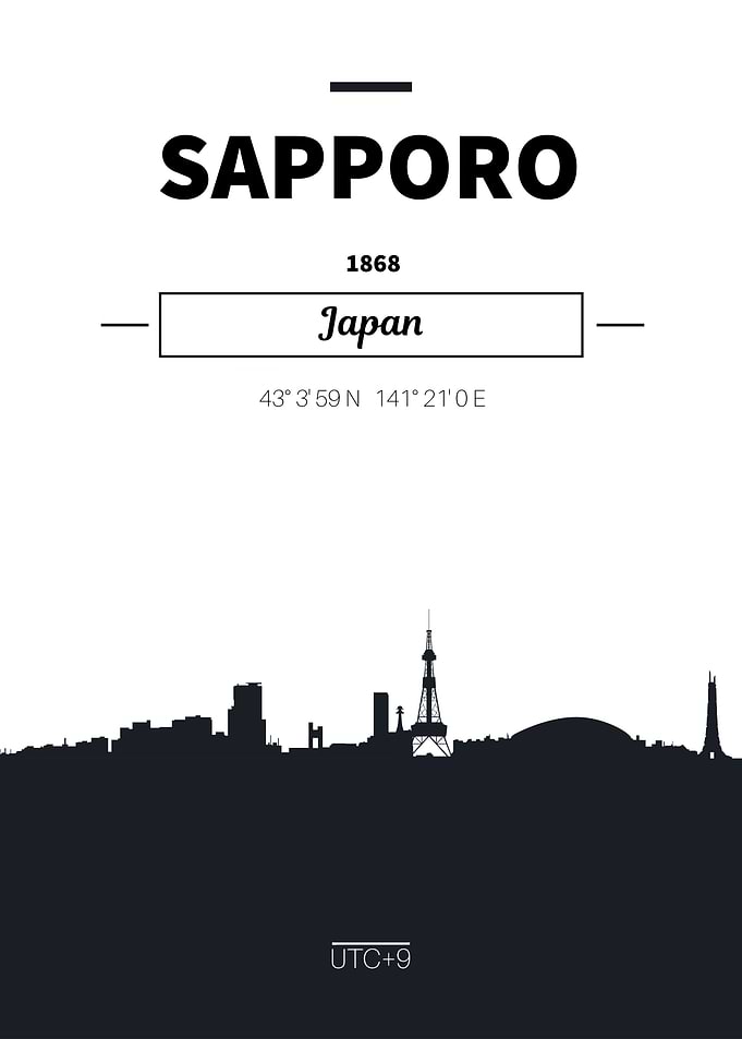 Sapporo Japan skyline