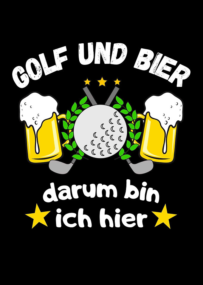 Golf und Bier Spa Spruch