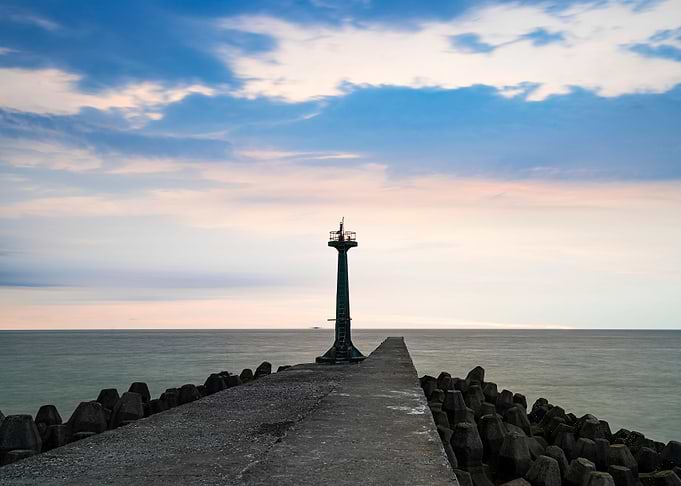 A small lighthouse