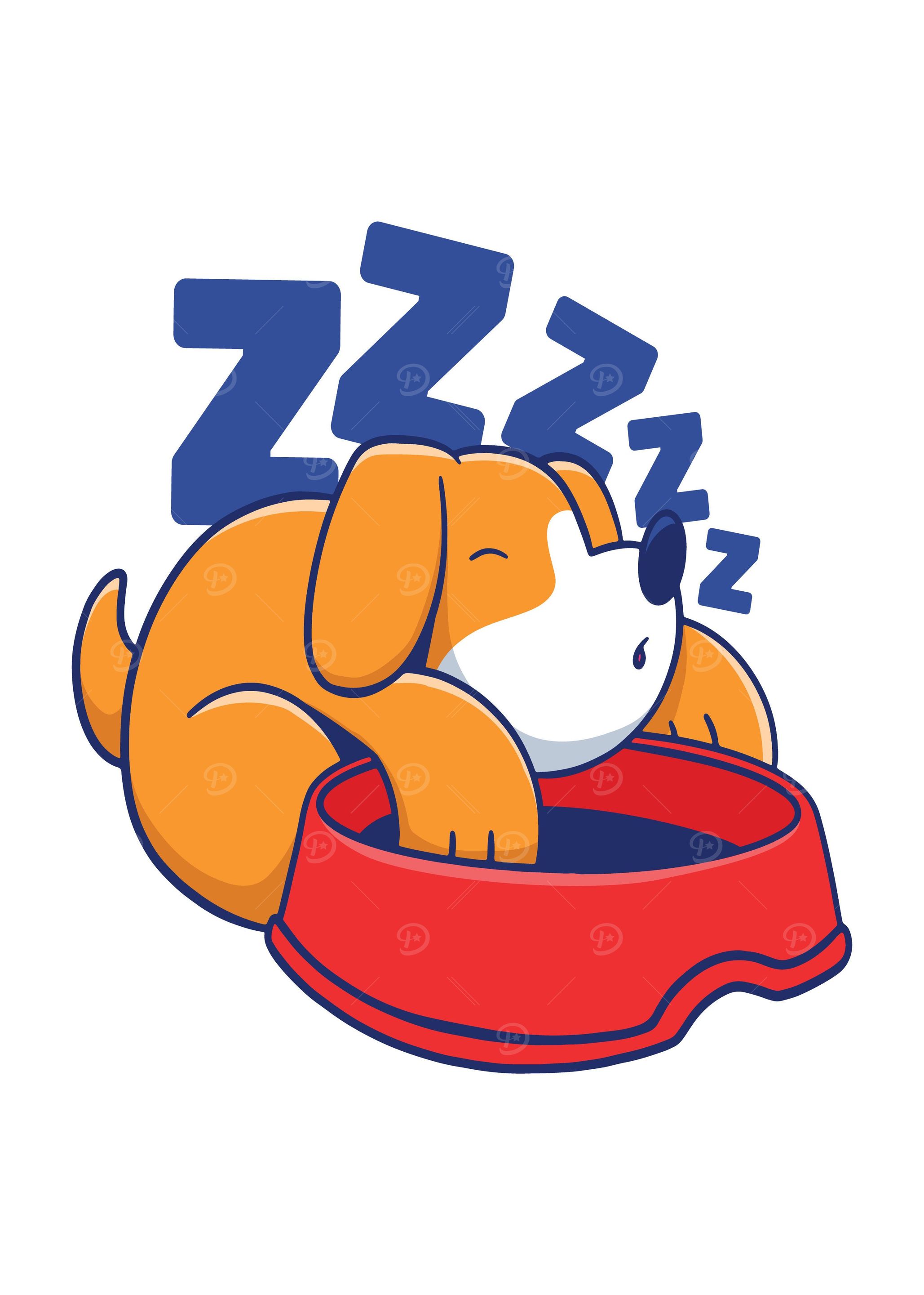 CUTE DOG SLEEPING DOG