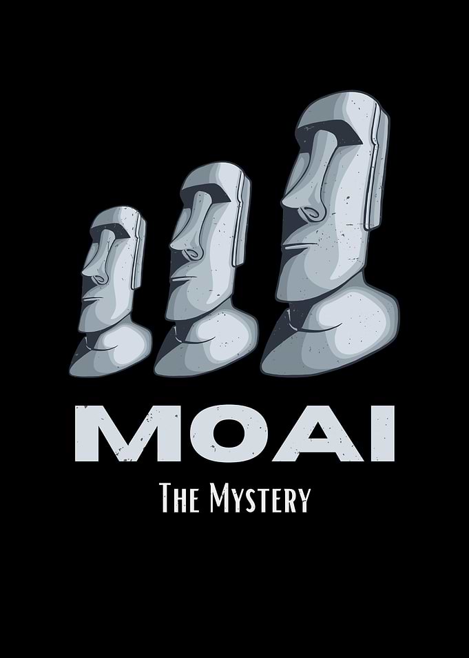 Rapa Nui Moai Stone Heads