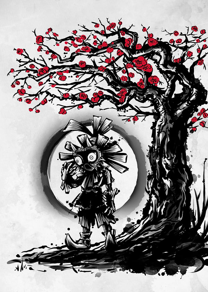 Mask under the moon