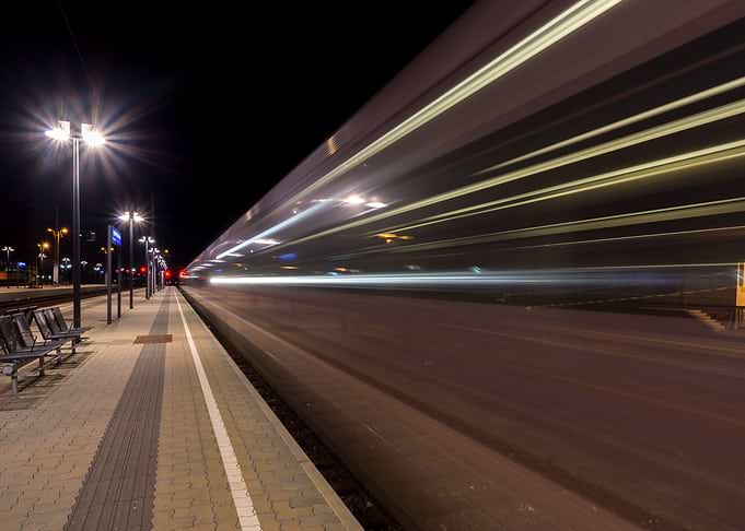 Speeding train