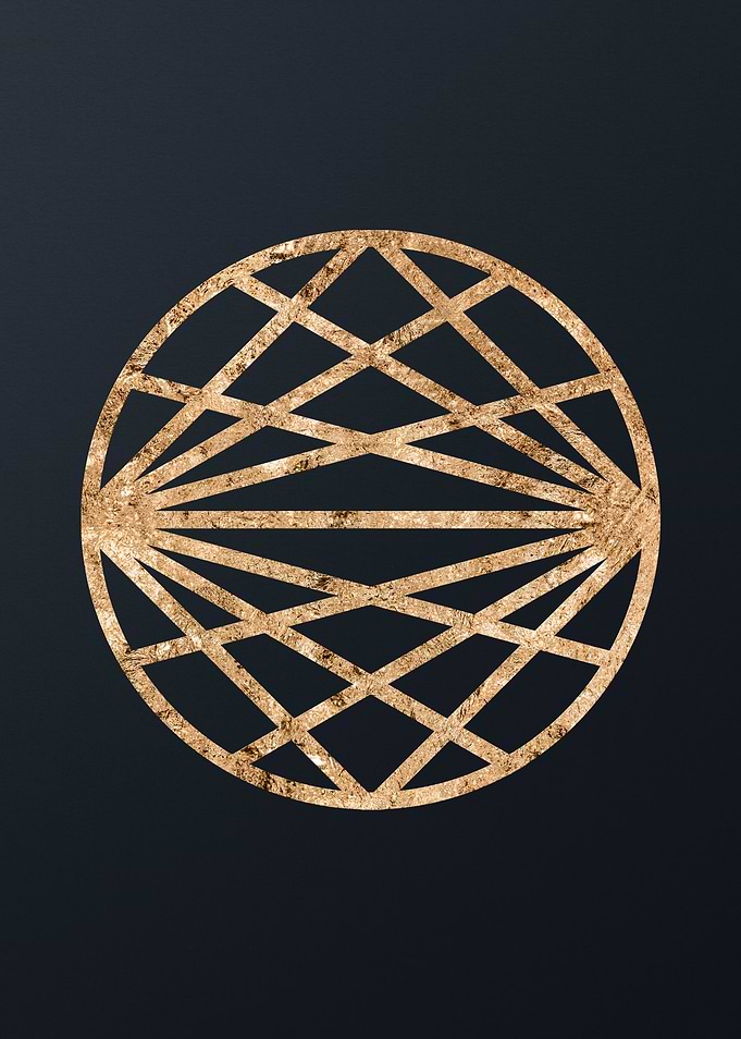 Gold Geometric Glyph
