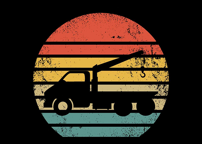 Retro Tow Truck Driver