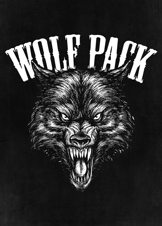 Wolfpack Angry Wolf Face