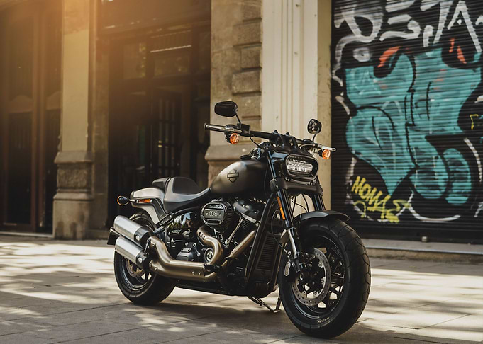 Harley Davidson on street