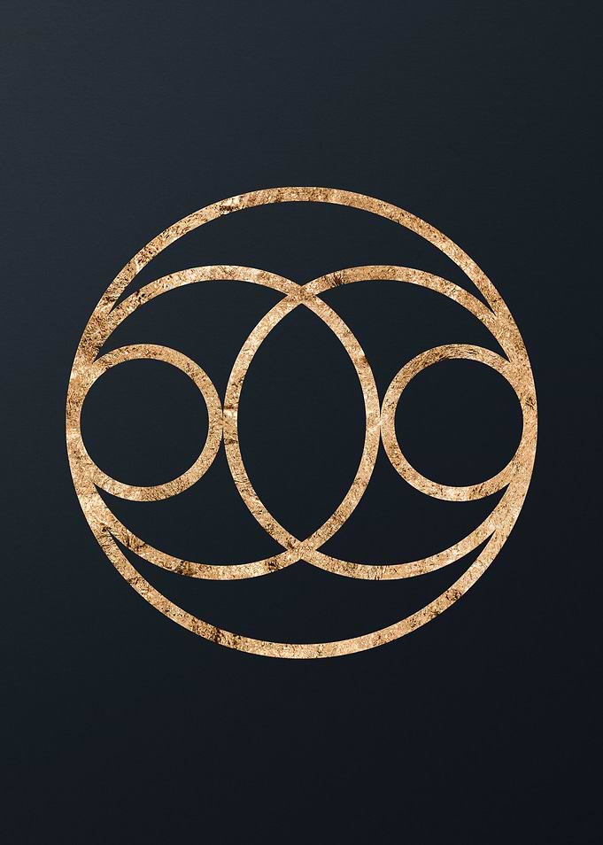Gold Geometric Glyph