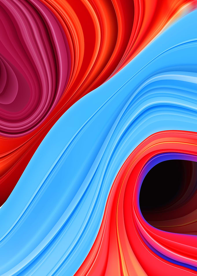Abstract landscape wave