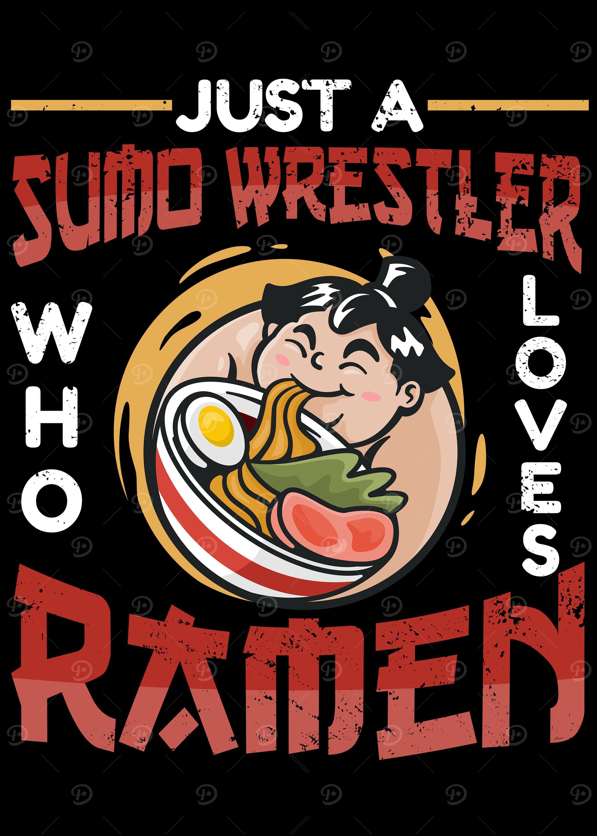 Japanese Sumo Ramen Kawaii