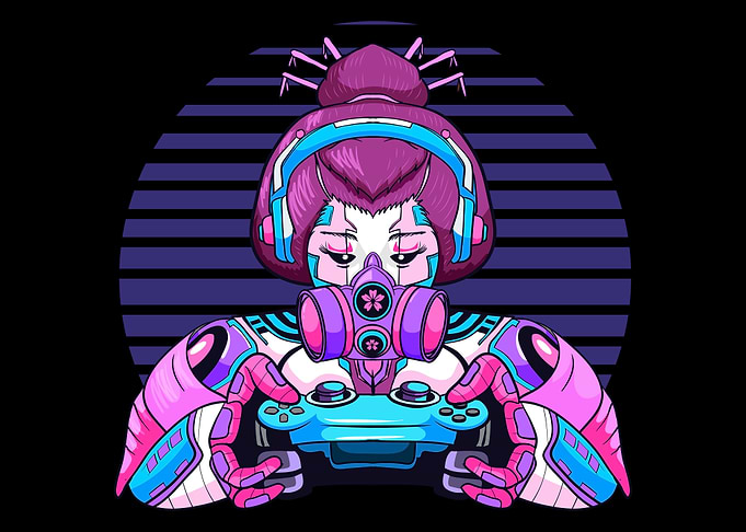 Geisha Gamer Aesthetic