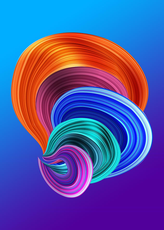 Abstract landscape wave