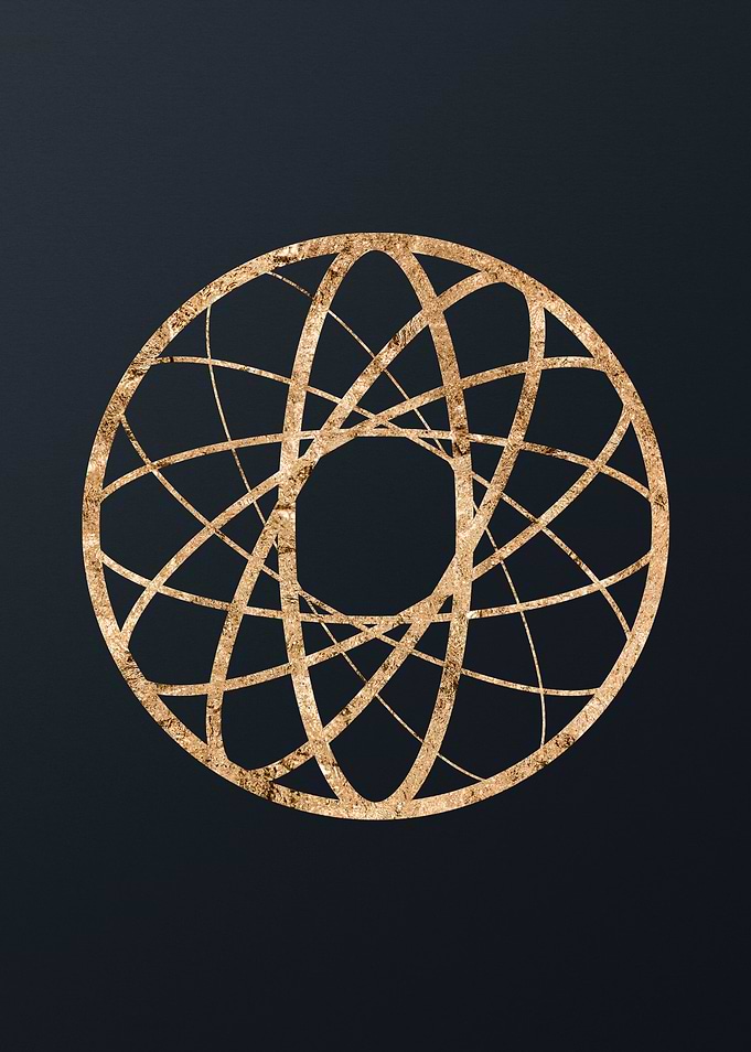 Gold Geometric Glyph