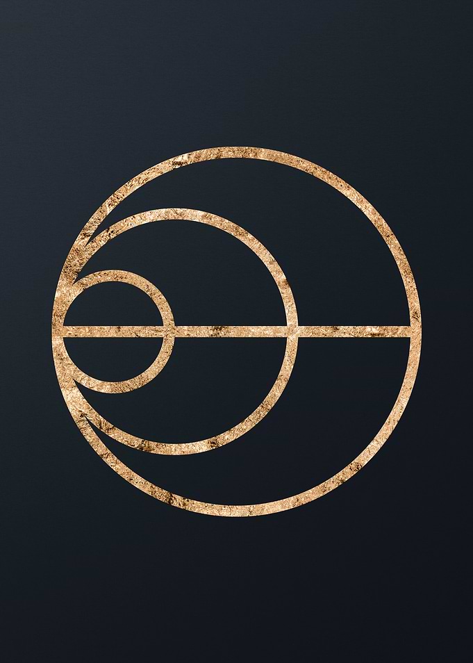 Gold Geometric Glyph