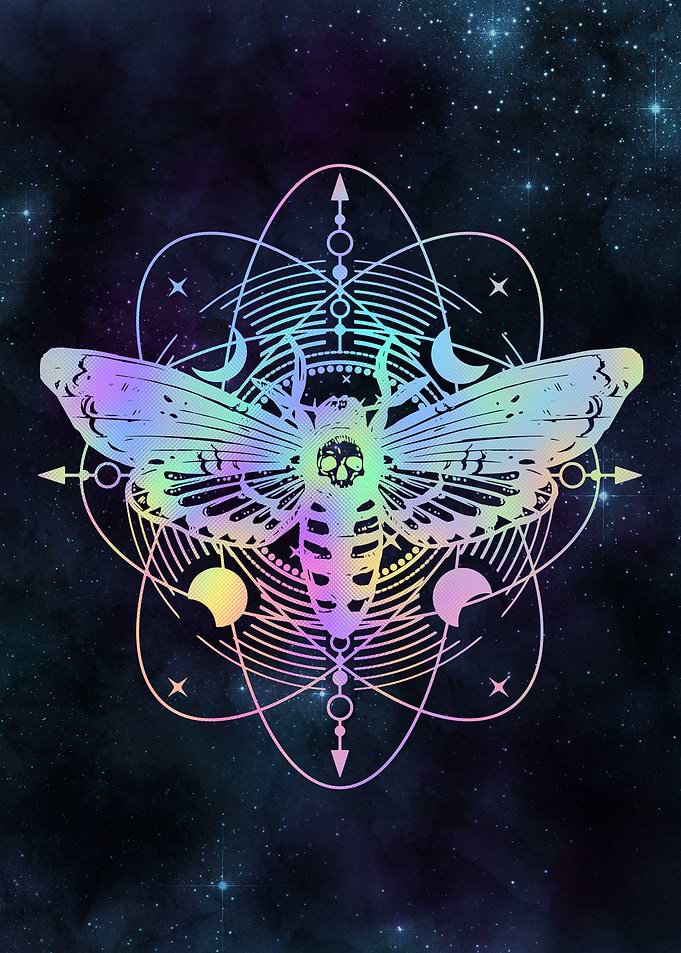 Mystical Deaths Head Moth