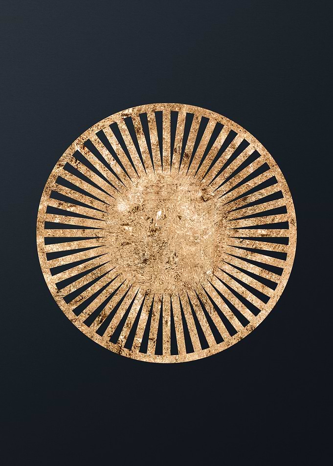 Gold Geometric Glyph