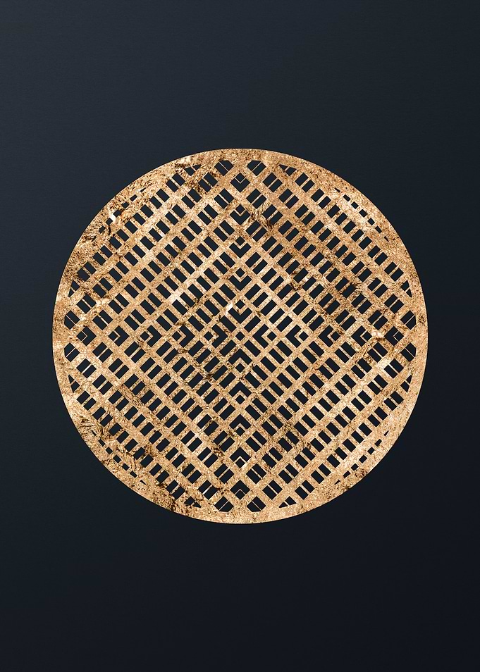 Gold Geometric Glyph