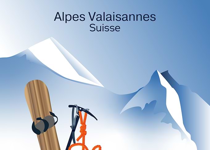 Zinal Grimentz ice axe