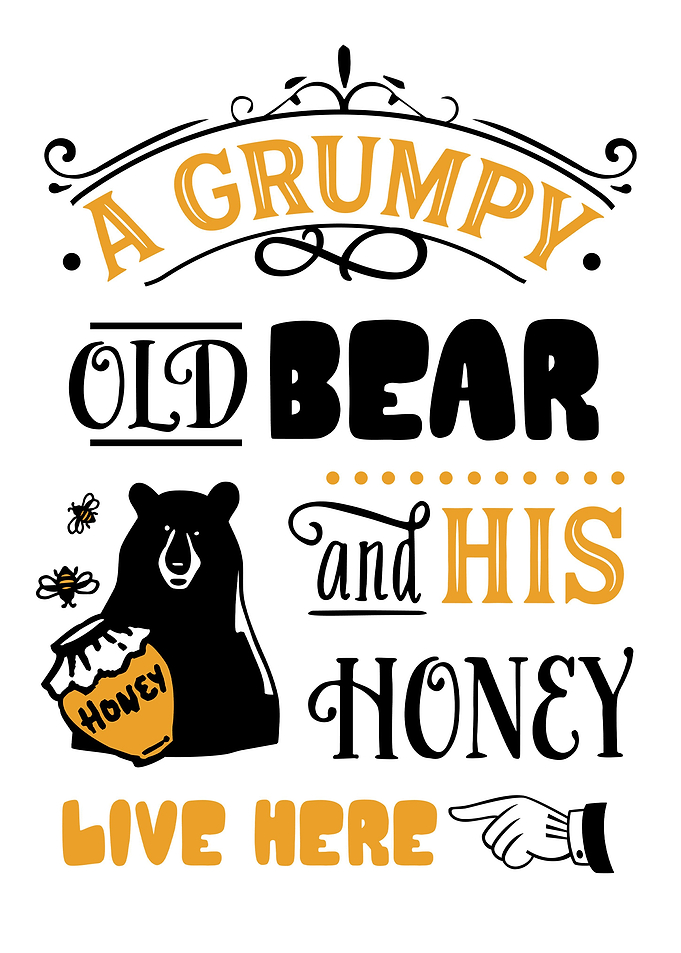 Grumpy Old Bear and Honey
