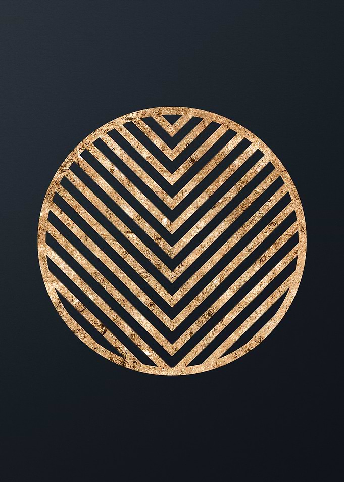 Gold Geometric Glyph