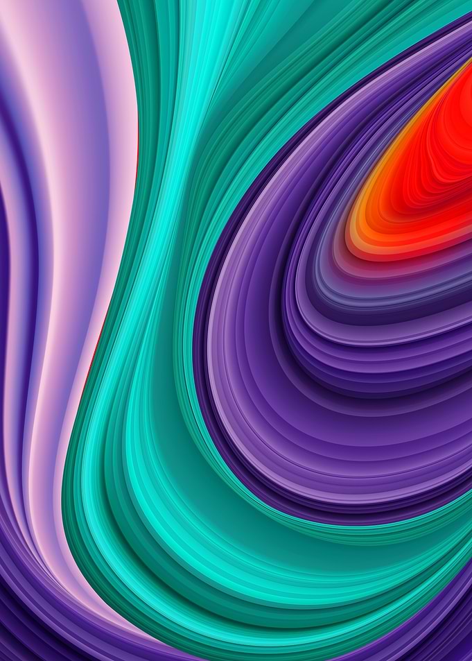Abstract landscape wave