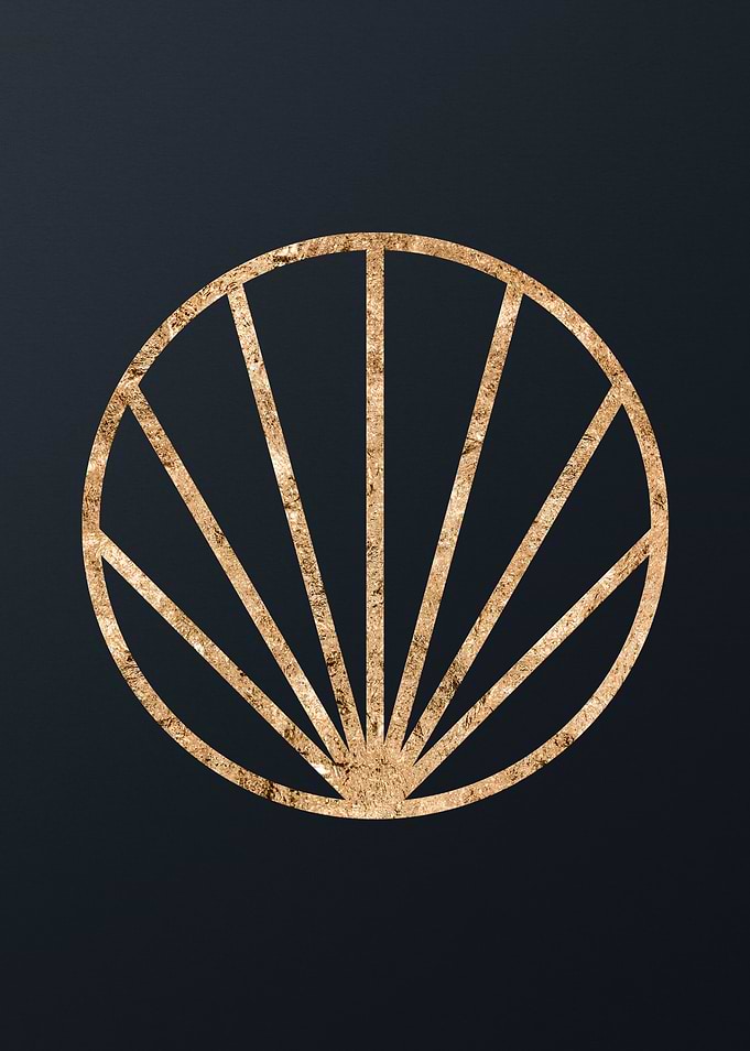 Gold Geometric Glyph