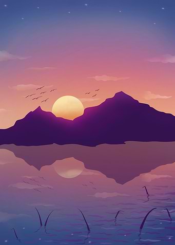 Lake in the afternoon