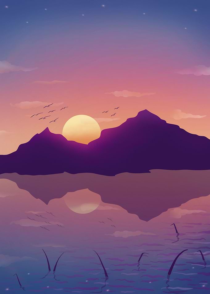 Lake in the afternoon