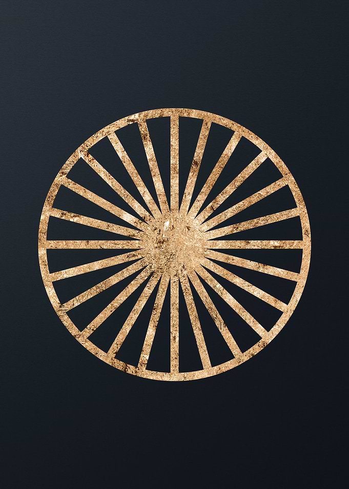 Gold Geometric Glyph