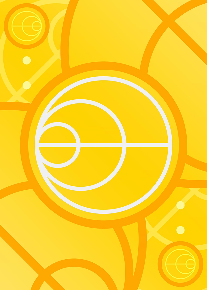 Happy Yellow Orange Glyph