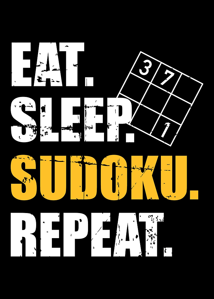 Eat sleep sudoku repeat