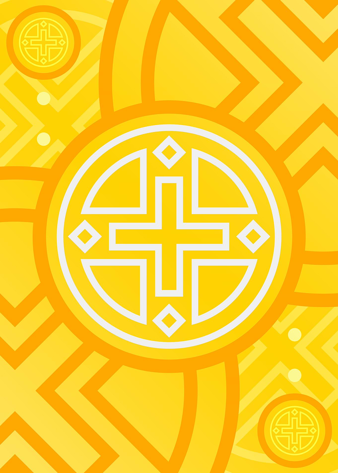Happy Yellow Orange Glyph