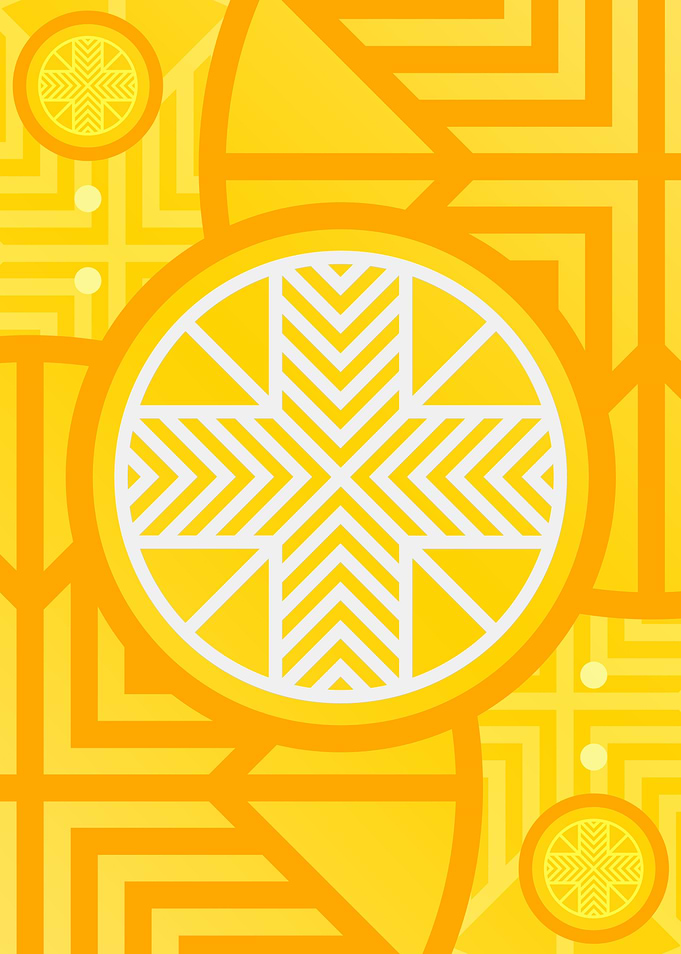 Happy Yellow Orange Glyph