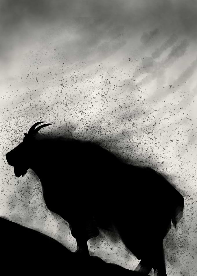 goat the watercolor