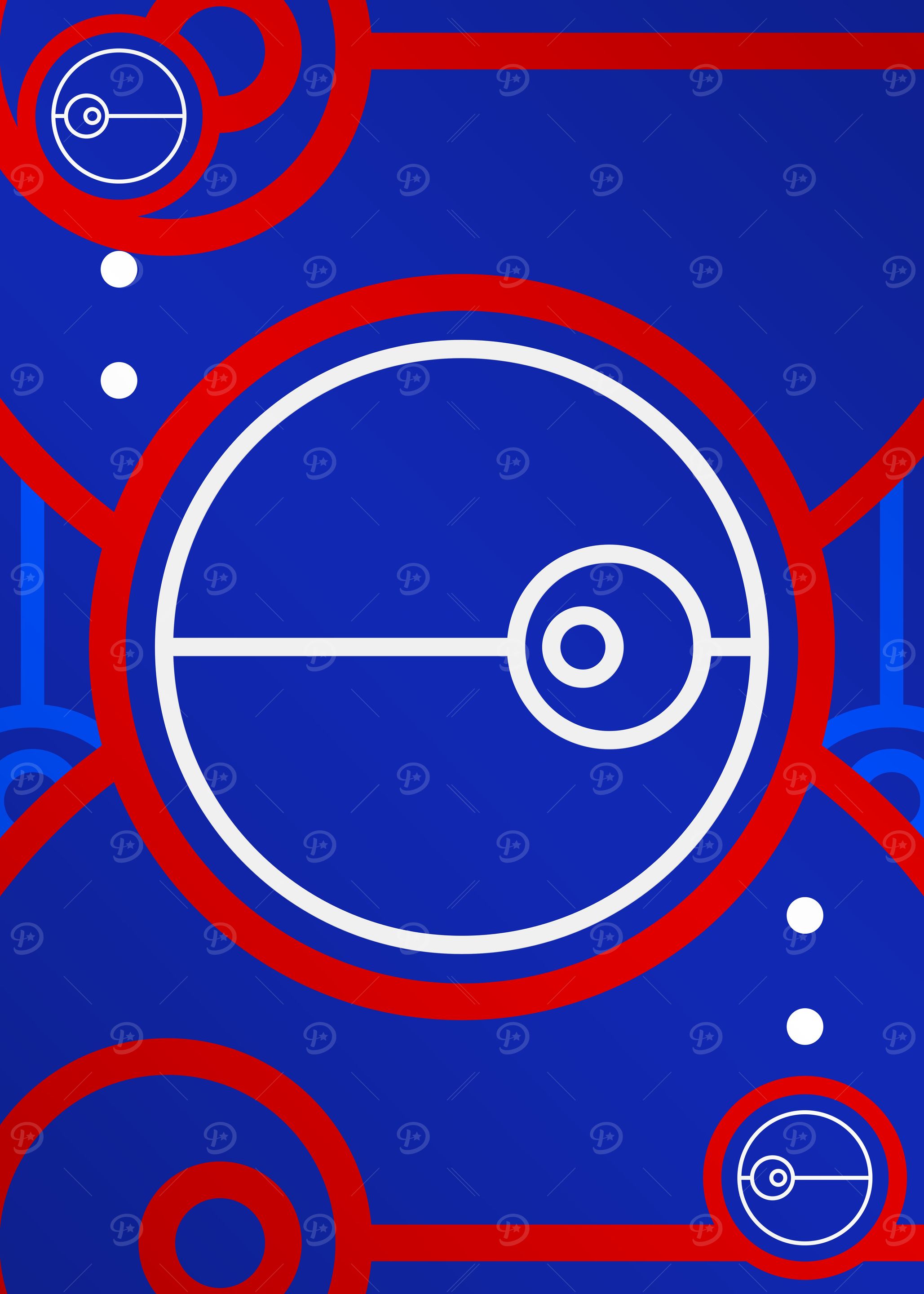 Red White and Blue Glyph