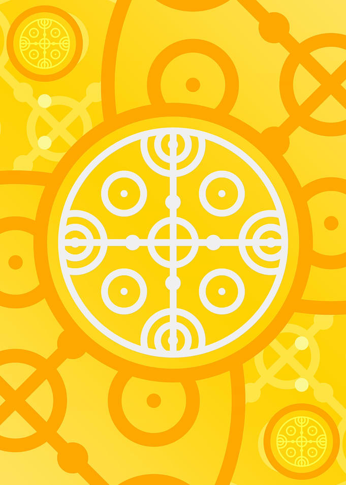 Happy Yellow Orange Glyph