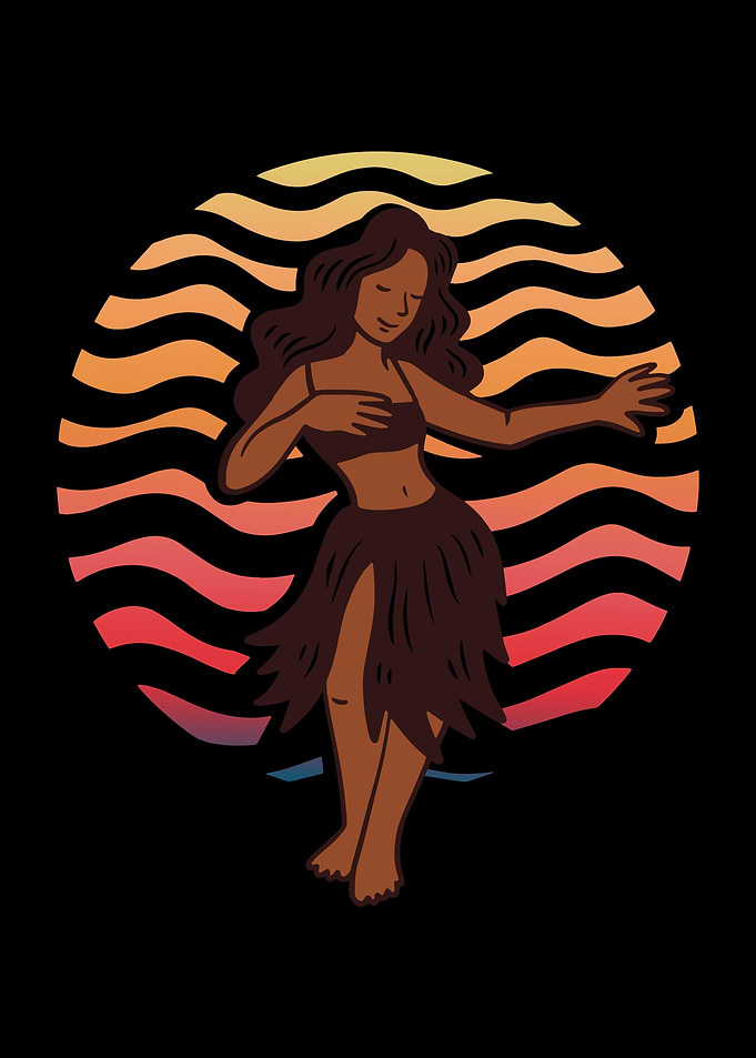 Hula Girl Aloha Hawaii