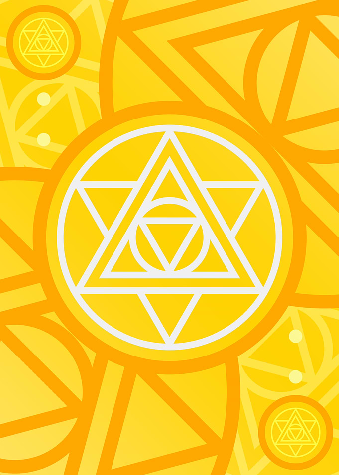 Happy Yellow Orange Glyph