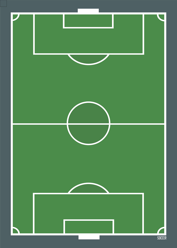 Sports Soccer Field Poster