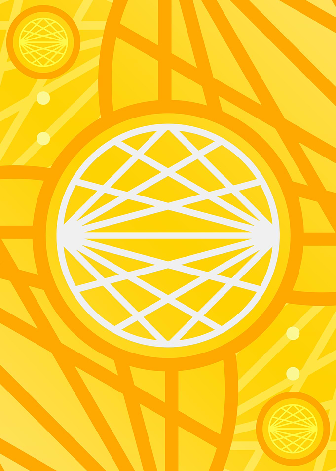Happy Yellow Orange Glyph